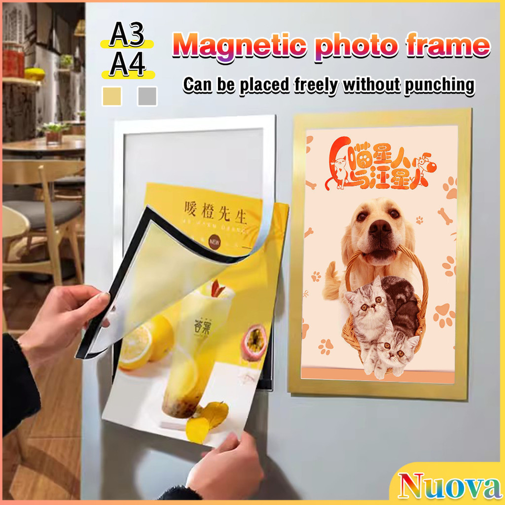 Nva A3 A4 Multi-function Photo frame Wall sticker Display Poster/Photo ...