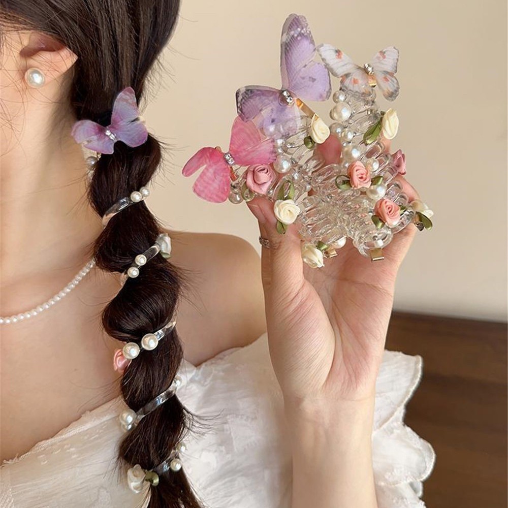 Sweet Bow Bubble Braid Hair Braiding Artifact 2025 New Phone Line Hair ...