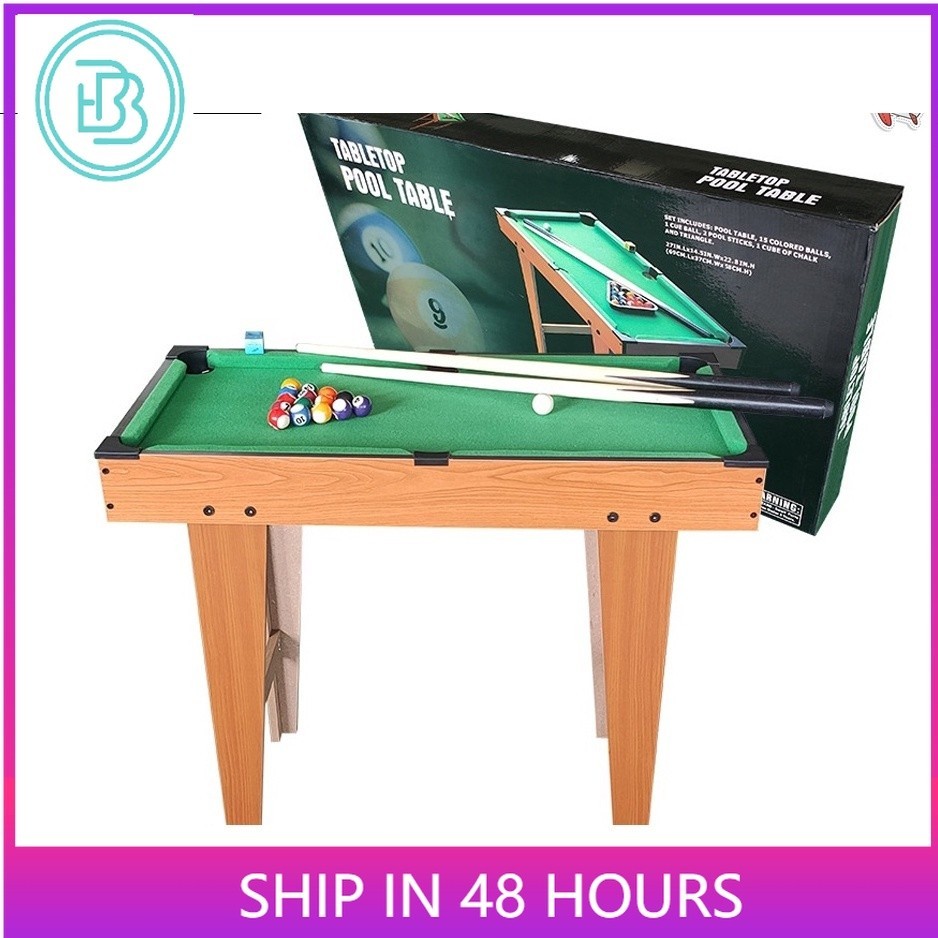 On hand 27x14 inches Mini billiard Table for Kids wooden with tall feet ...