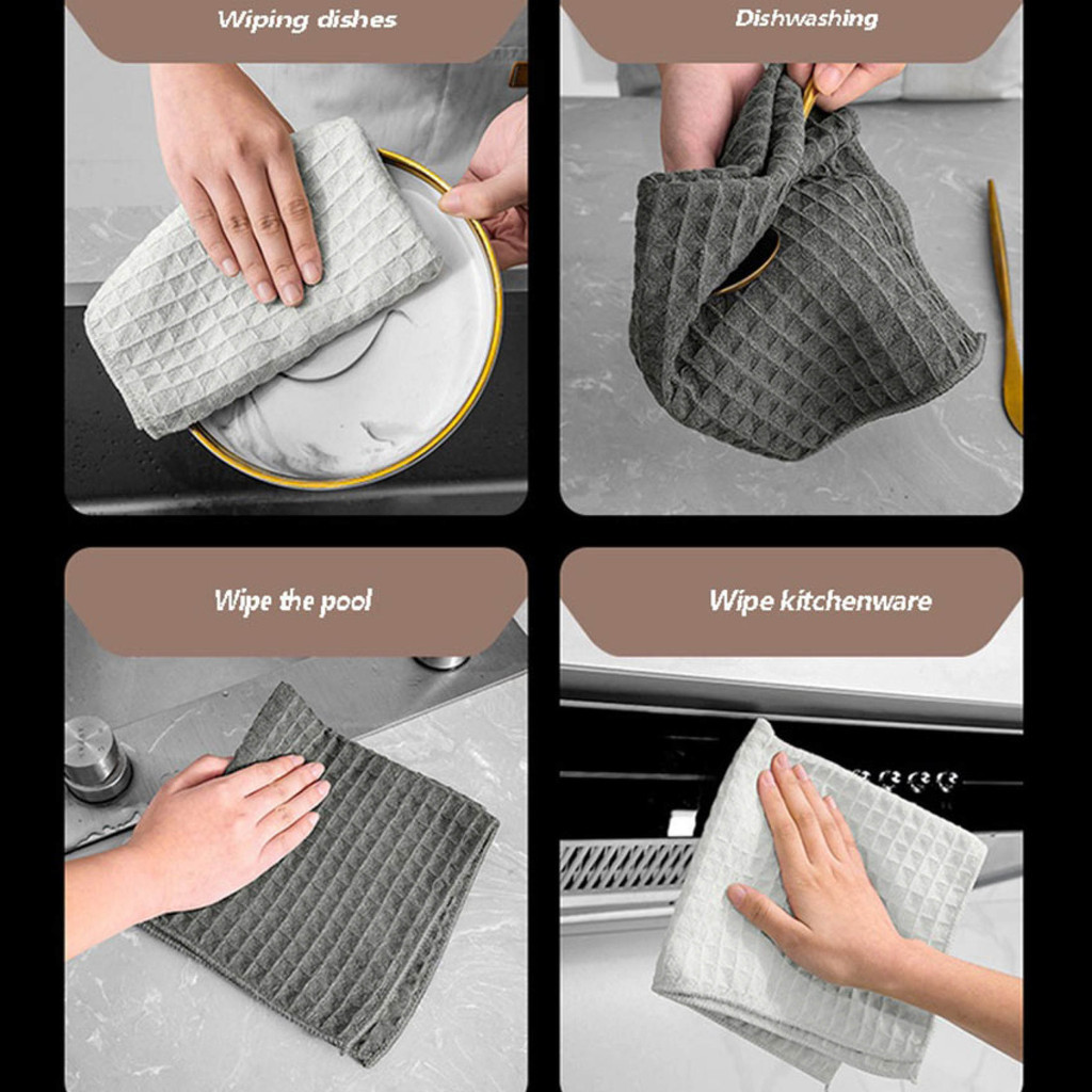 Barista Towel Rag Cafe Cleaning Towel Bar Counter Square Towel Coffee ...