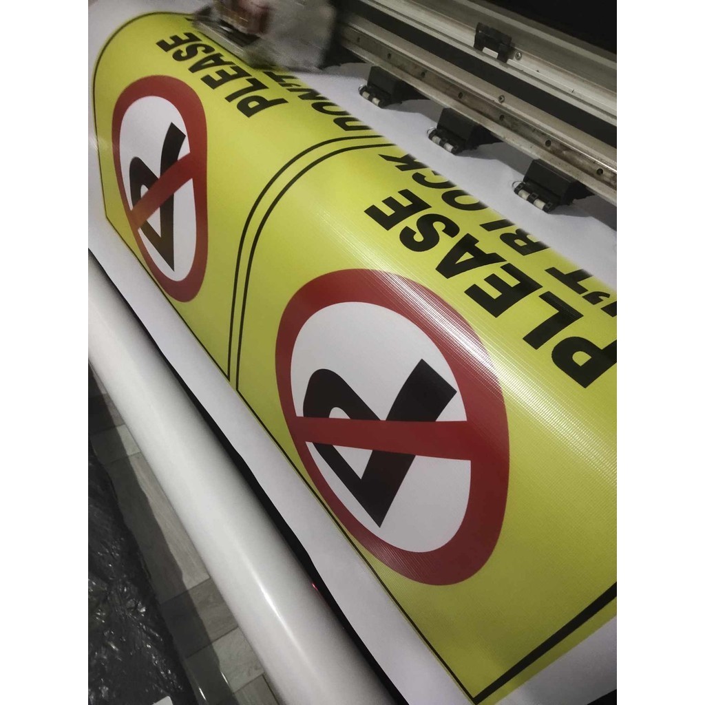 NO PARKING Tarpaulin 2ftX3ft Quality Tarp with Eyelet (Open for bulk ...