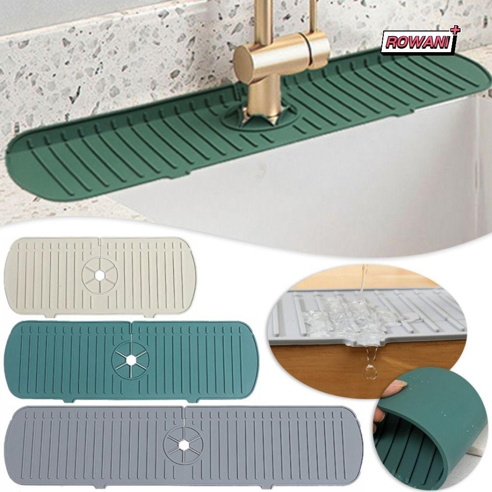 ROWAN1 Faucet Mat Kitchen Drying Mat Bathroom Countertop Protector ...