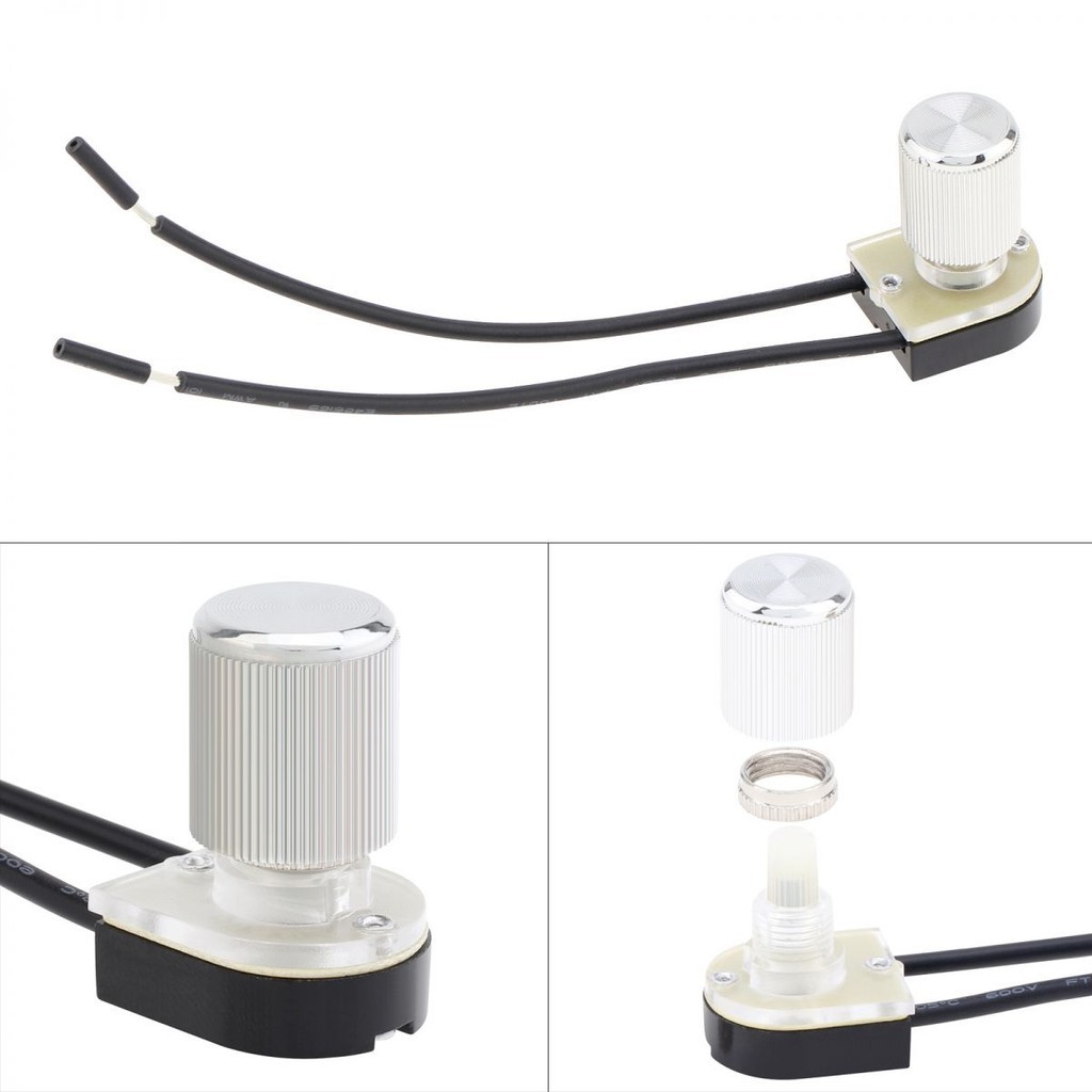 Electrical 2 Wire Rotary Switch Two Stage ON-OFF Switch for Table Lamp ...