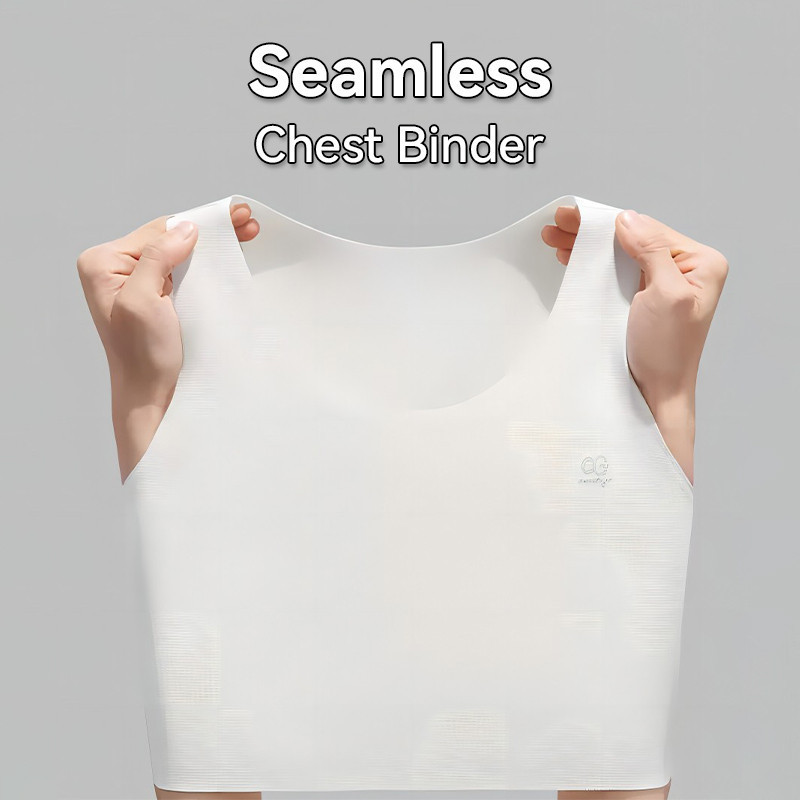 Traceless Pullover Chest Binder No Metal No Hook Seamless Chest Binder ...