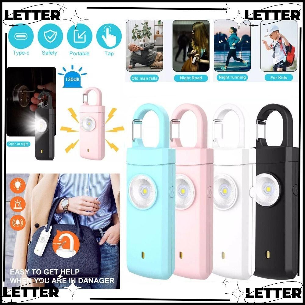 LET Personal Alarm Safety Keychain, ABS Panic Security Emergency LED ...