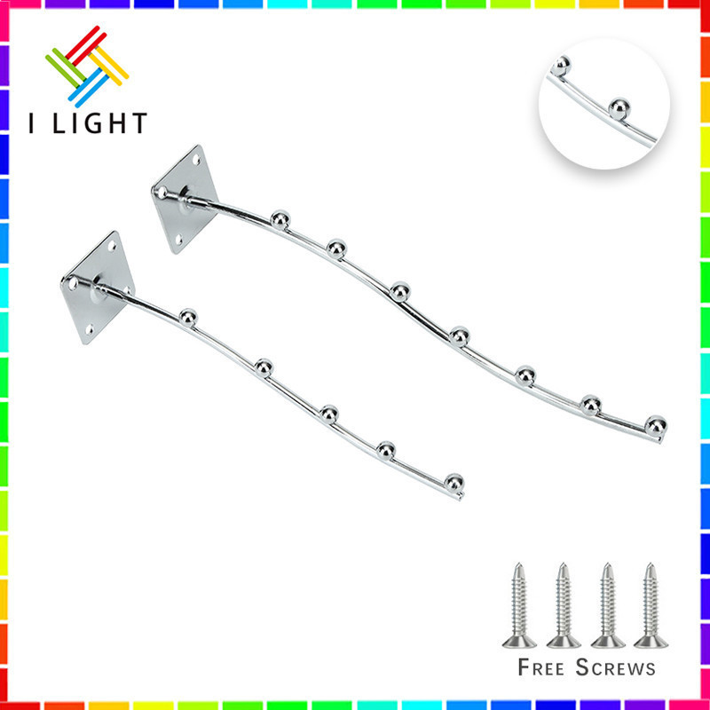 （Fast Delivery）19.5/24.5cm Wall Mount Hanger 5Balls/7Balls Wavy Clothes ...
