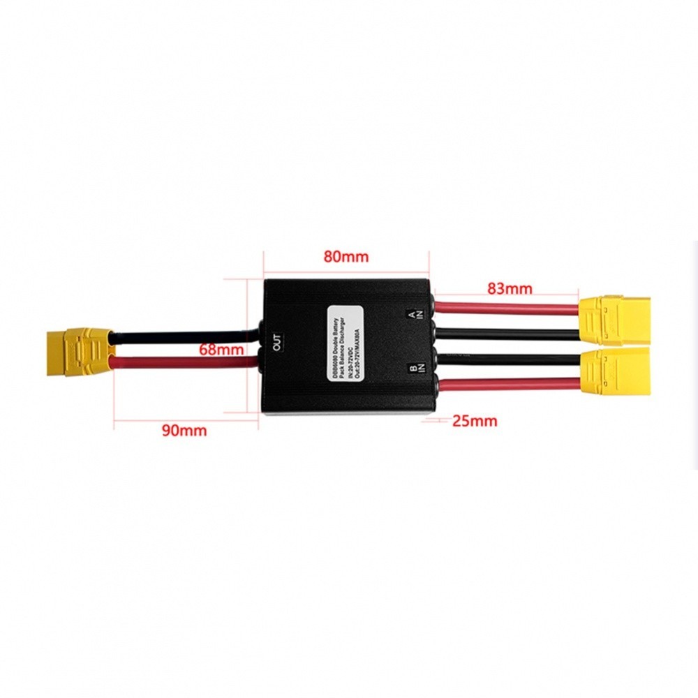 Ebike Dual Battery Connection Adapter Parallel Module Increase Capacity ...