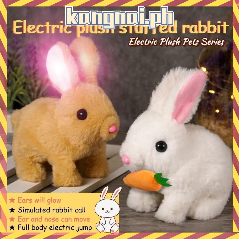 KANGNAI Easter Realistic Bunny Toy, Handmade Soft Smart Pet Rabbit ...