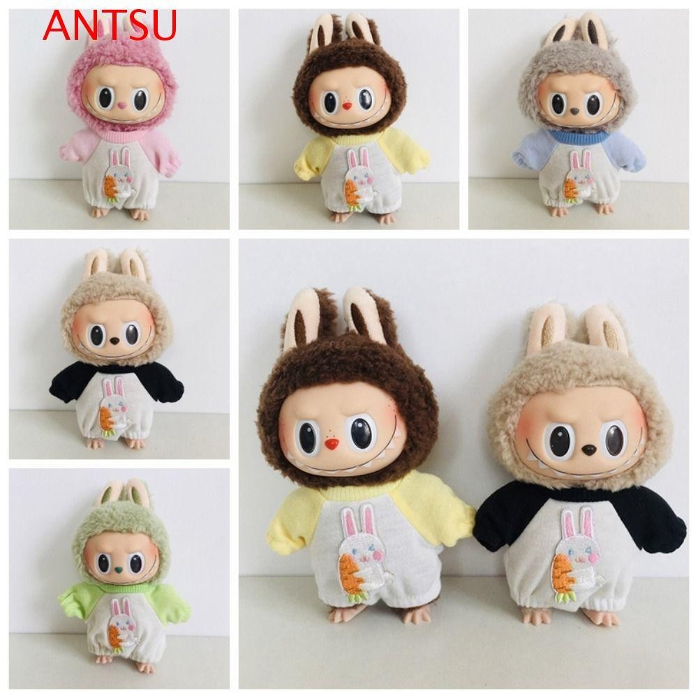 ANTSU Labubu Time Clothes, Jumpsuits Carrot 17cm Labubu Doll's Clothes ...