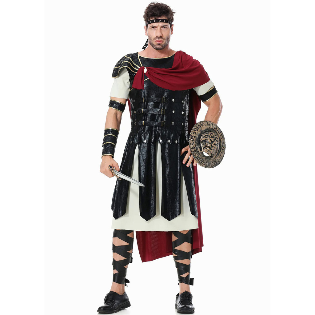 California Costume Valiant Knight Gladiator Renaissance Child Costume (Black/Gray)