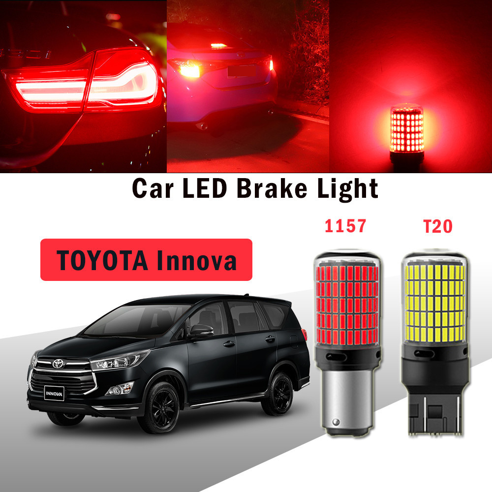 2PCS Car Brake LED Light For TOYOTA Innova T20/7443 1157/P21-5W 3014 ...