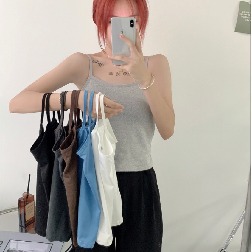 LINQING simple and fresh camisole Vest | Shopee Philippines