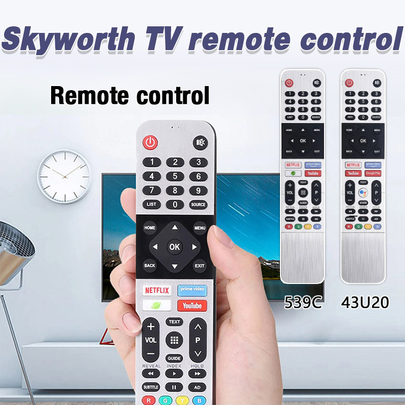 For Skyworth Android TV Remote control 43U20/539C Smart TV | Shopee ...