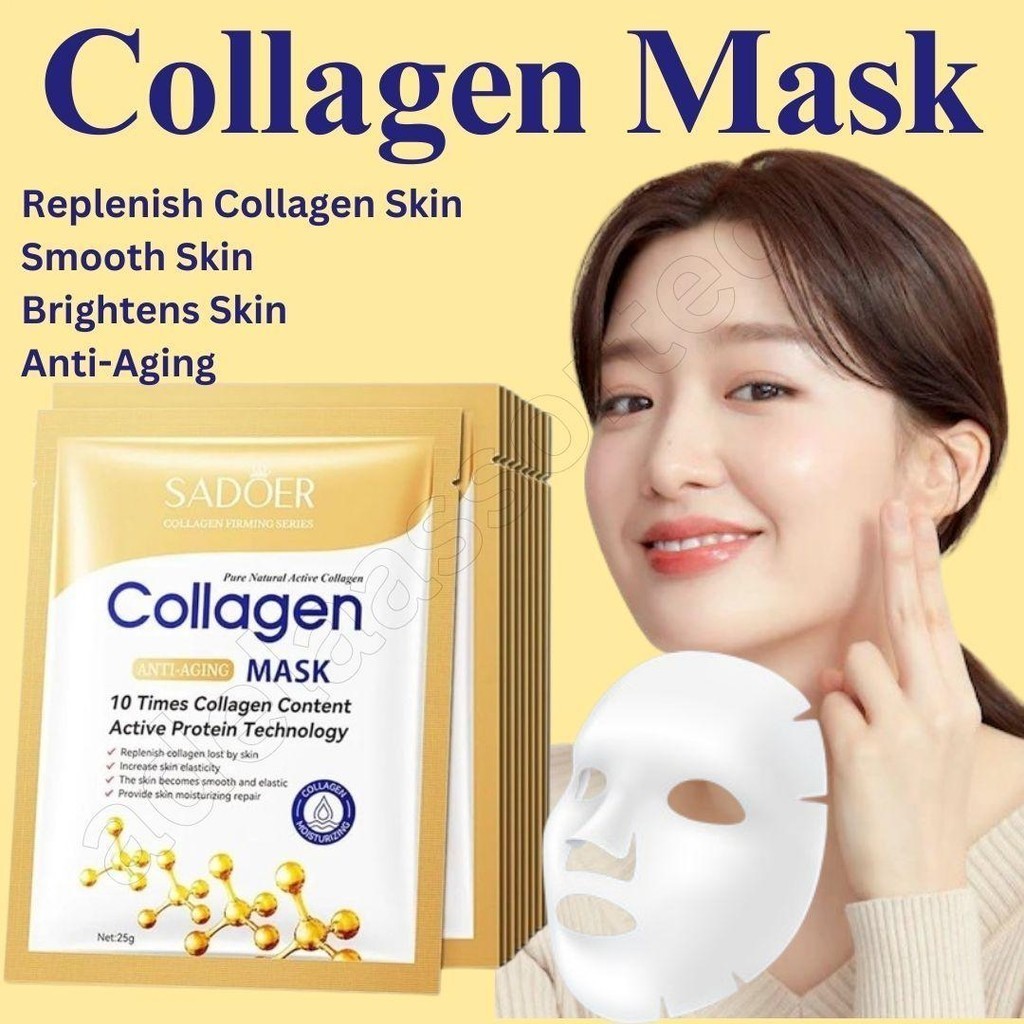 B1T1 Korean Collagen Mask Anti-Aging Facial Sheet Hydrating Whitening ...