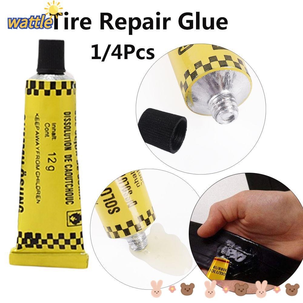 WATTLE 1/4Pcs Puncture Repairing Tools Motorcycle Bicycle Patch Paste ...