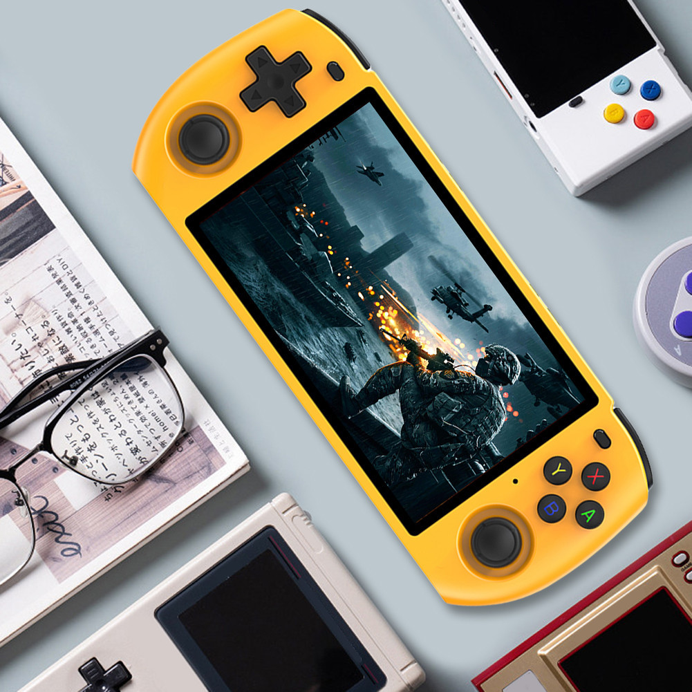 RGB10 MAX3 Handheld Game Console 5.0 Inch IPS Screen Retro Video Game ...