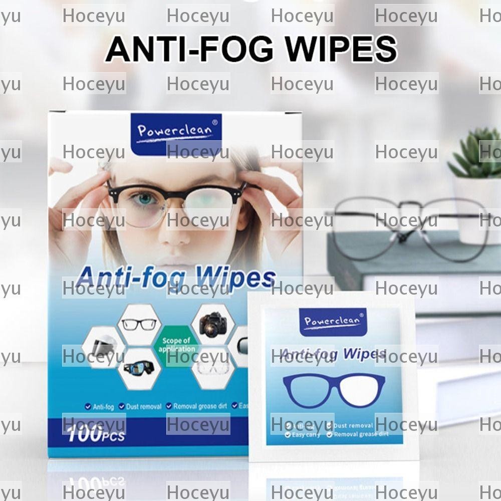 HOCEYU 100Pcs/Box Glasses Anti Fog Wipe, Cleaning Disposable Glasses ...