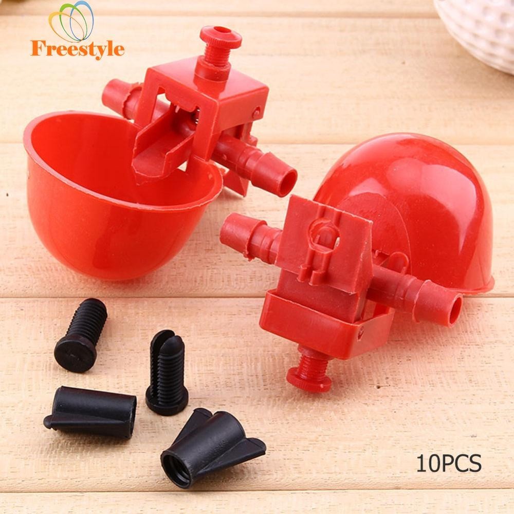 Set Of 4 Automatic Chicken Waterer Cups - Poultry Drinker For Coops (Turkeys, Birds, Chooks)