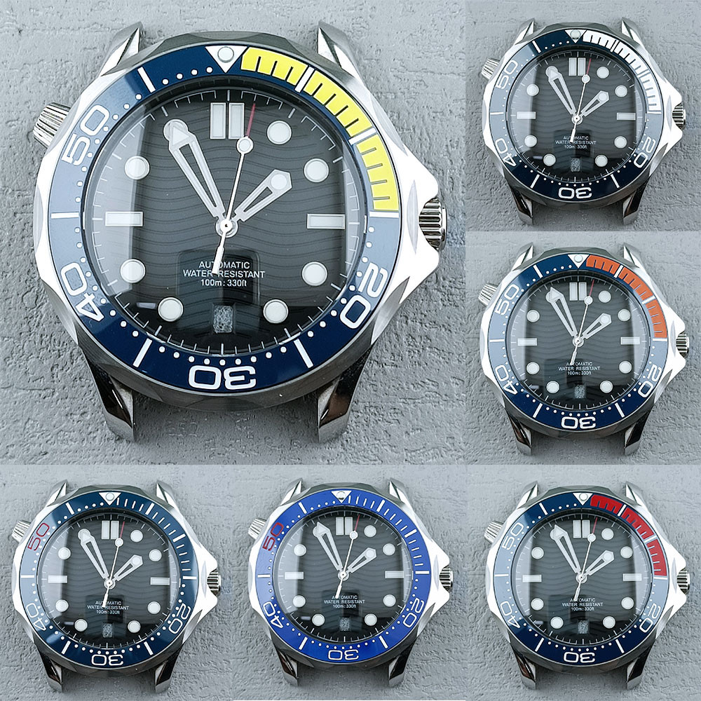 LZG Diving Watch Case 42mm Stainless Steel Sapphire 10bar Waterproof ...