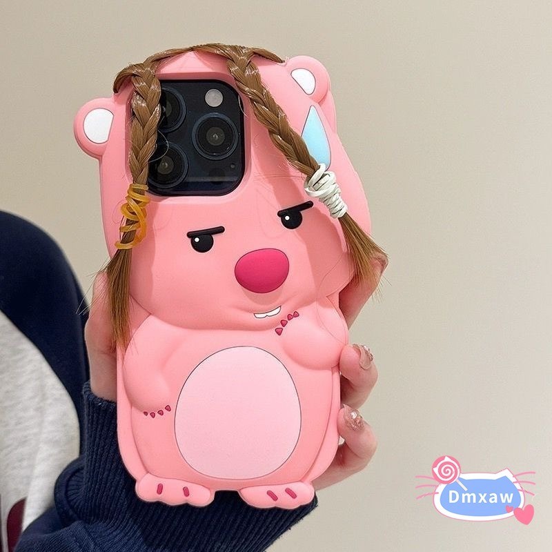 Korean 3D Hair Beaver Cute Silicone Phone Case For Huawei Honor X9B X9A ...