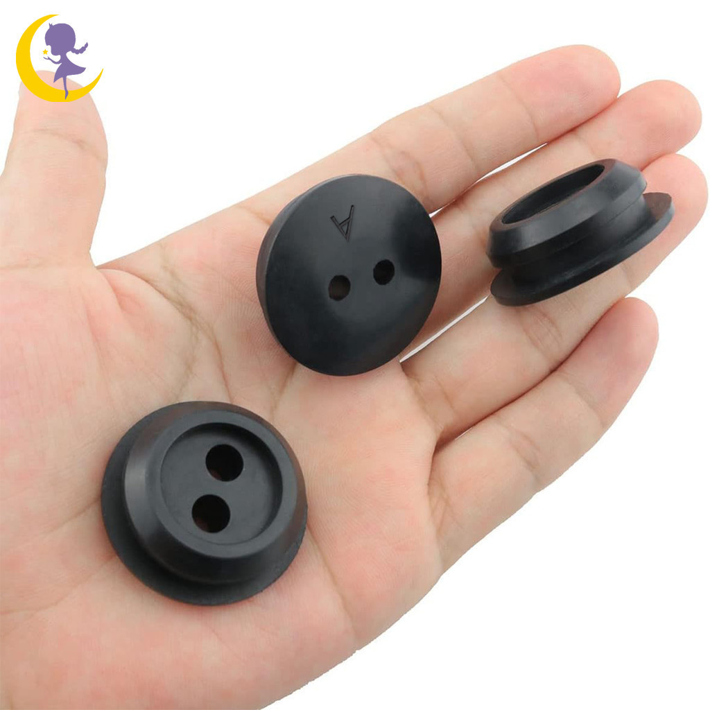 3pcs 7/8" (23mm) Rubber Fuel Tank Grommets with Double Hole for