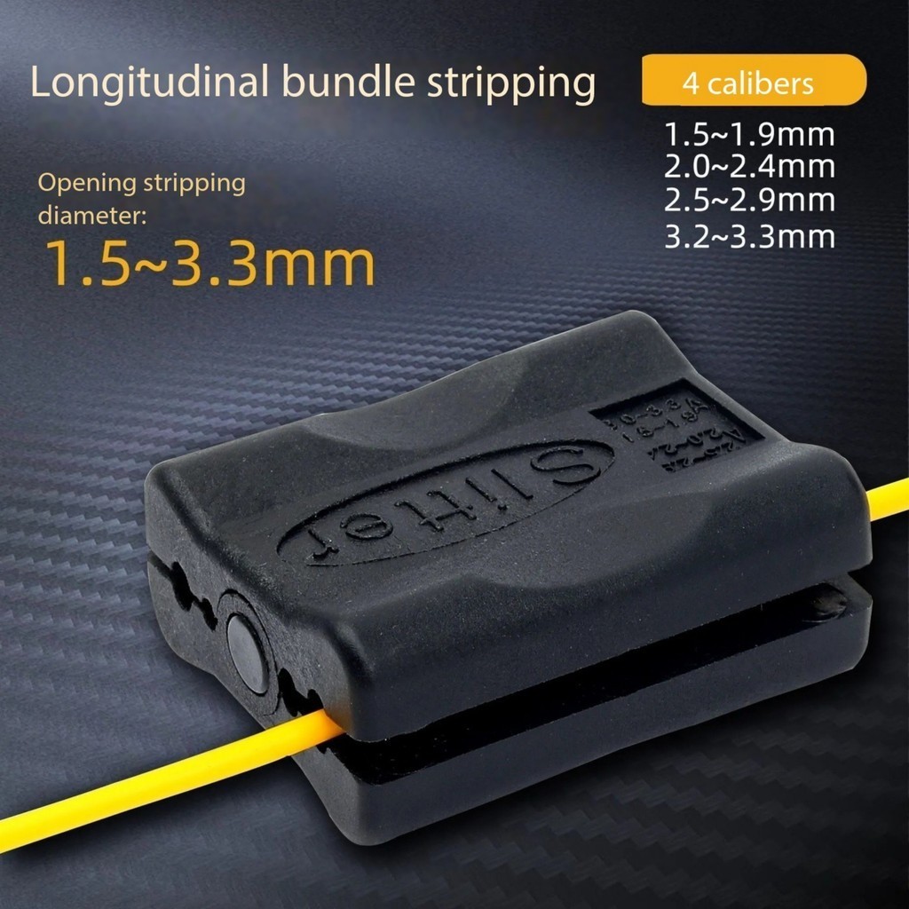 Fiber optic longitudinal bundle tube stripper, loose sleeve cable