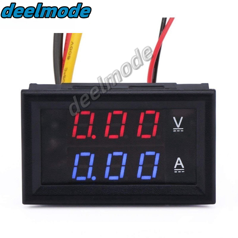 DC0-100V 1A 10A 50A 100A Digital Voltmeter Ammeter 2 in1 Multimeter DC4 ...