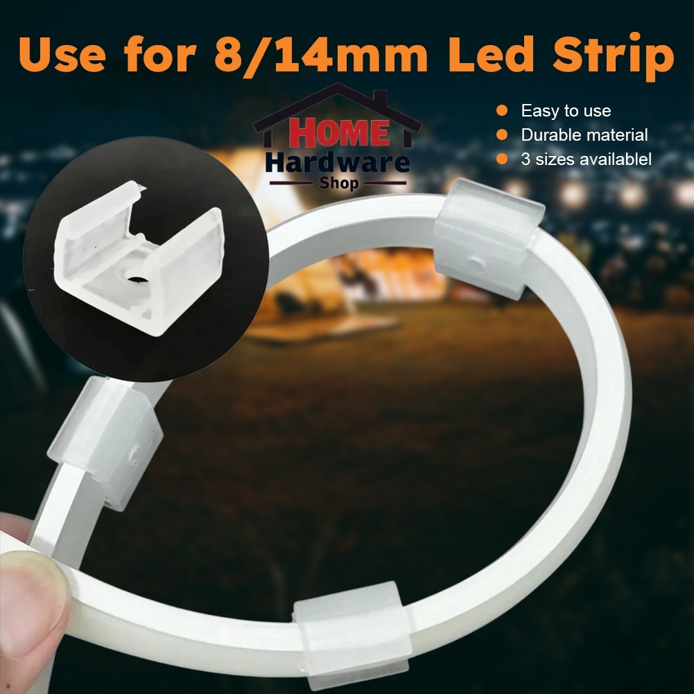 HHS LED Strip Fix Clips Holder Connector Accessories For Fixing 2835 ...