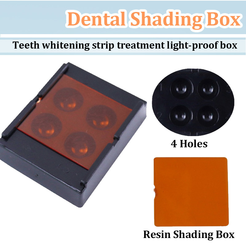 4 Slots Dental Shading Light Box Dental Veneer Box Composite Resin ...