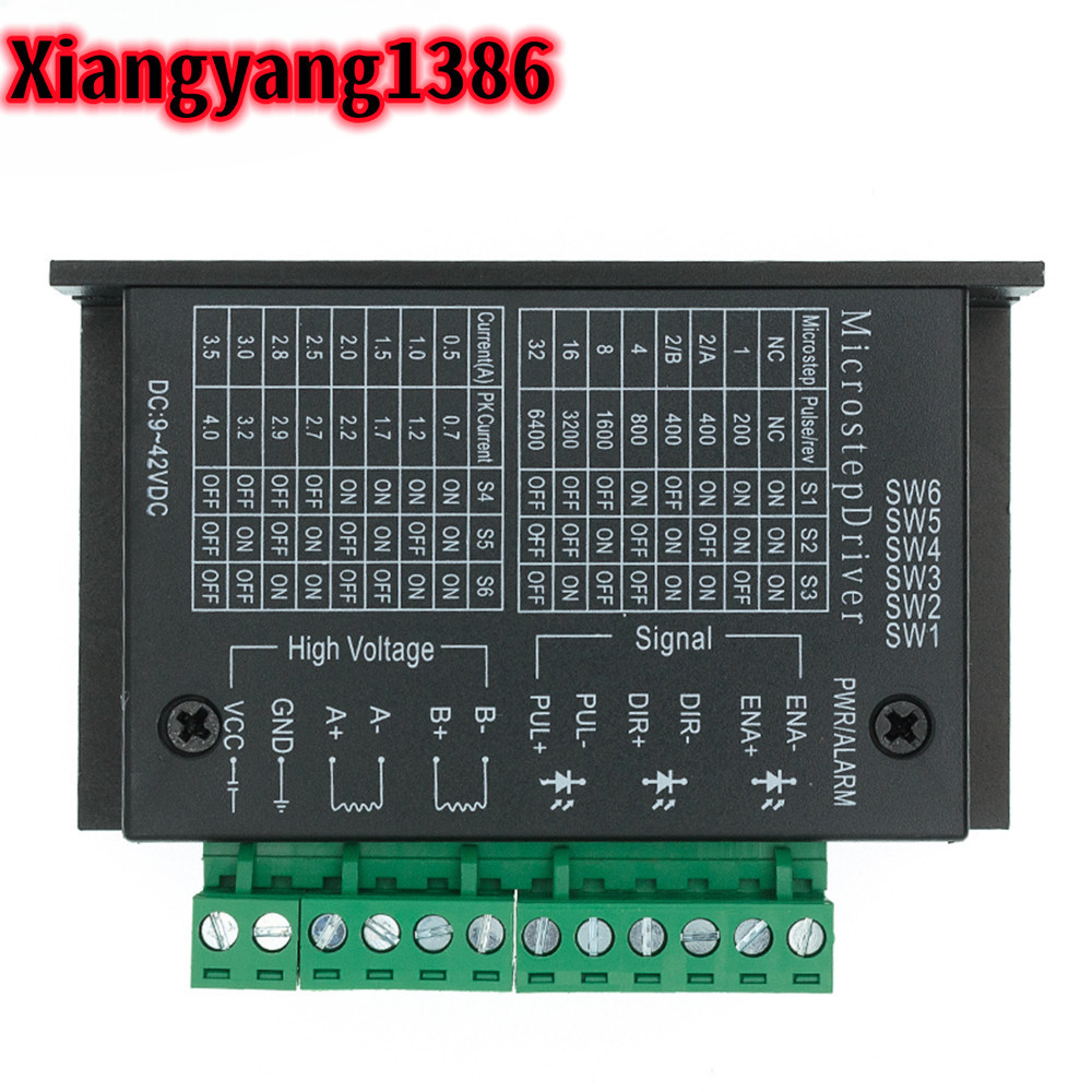 Aggiornamento driver motore passo-passo TB6600 32 suddivisione 42/57/86 4.0A 42VDC portatile
