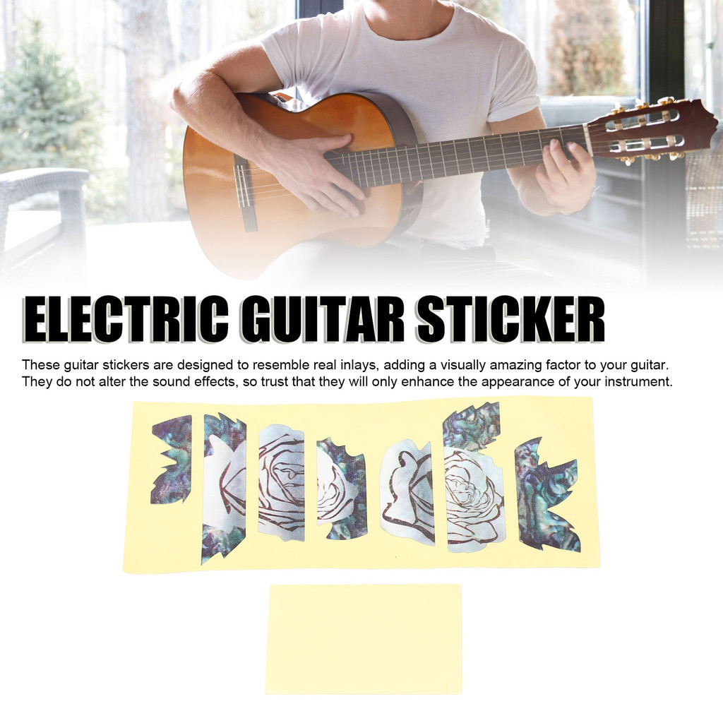 SPR-Guitar Inlay Sticker Ultra Thin Decorative Patterned Blank Stickers ...