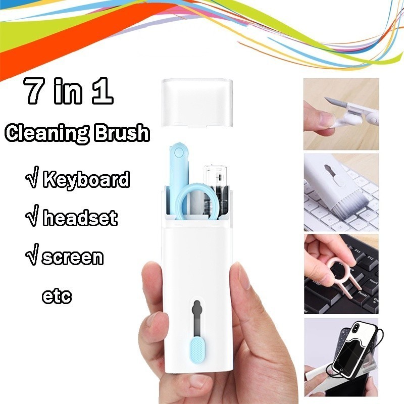 7-in-1 Computer Keyboard Cleaner Brush Kit Earphone Cleaning Pen For ...