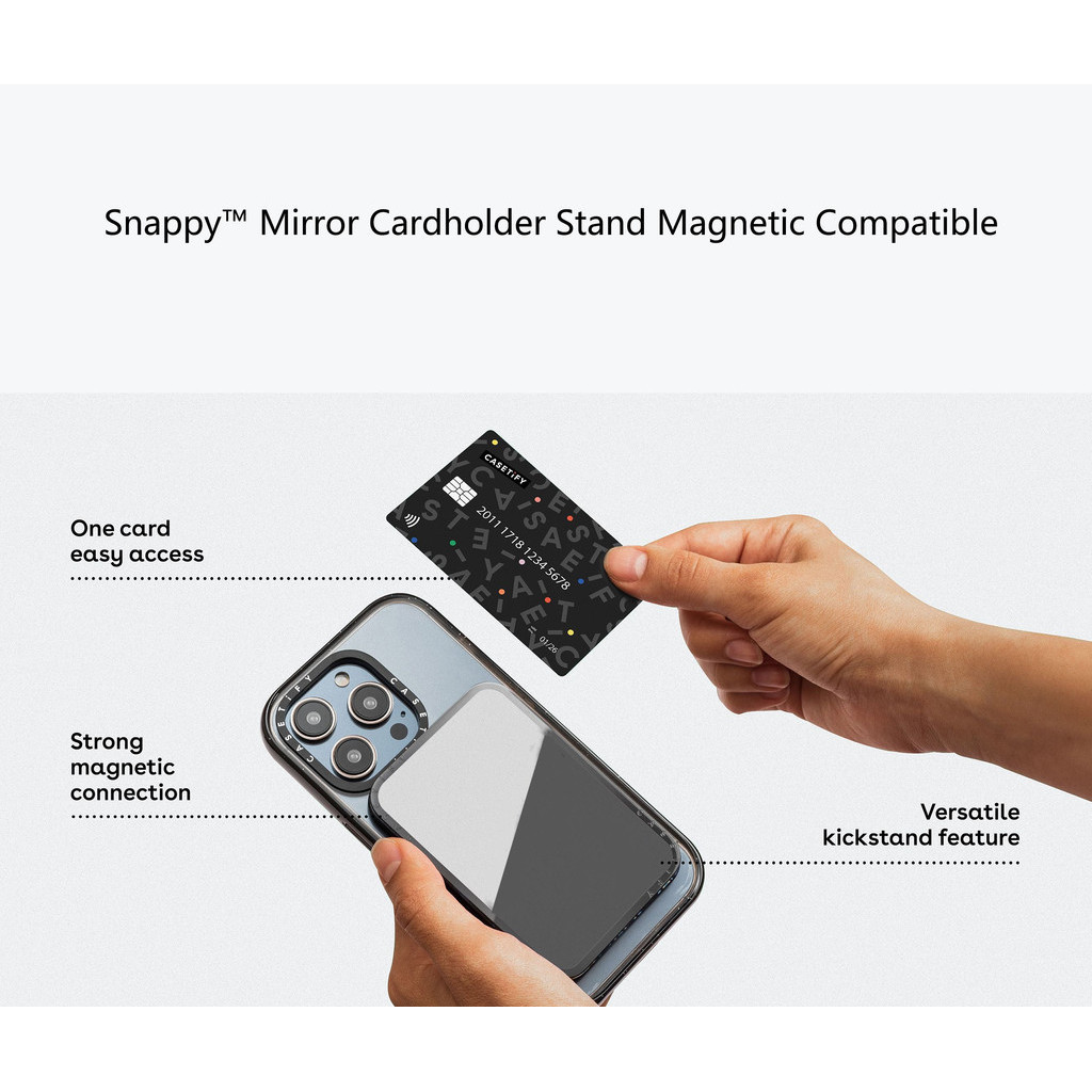 Snappy Cardholder Snappy™ Mirror Cardholder Stand Magnetic
