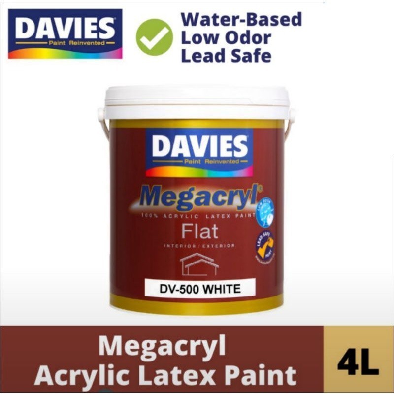 DAVIES MEGACRYL PREMIUM PAINT 1 GALLON FLAT OR SEMI-GLOSS OR GLOSS ...