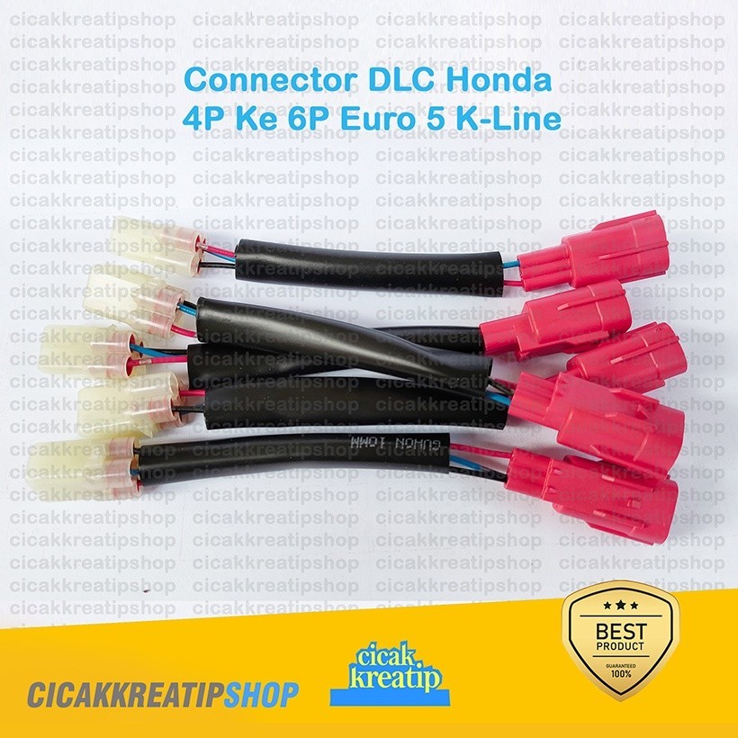 Honda DLC Connector Cable 4pin to 6pin (euro 5k-Line) K-Line DLC ...