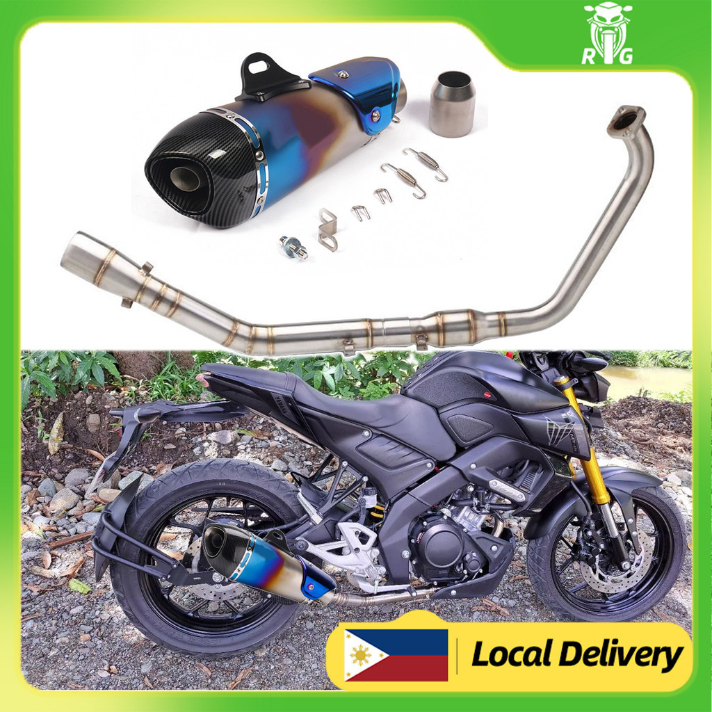 RGMOTOR For Mt 15 Xsr 155 R15 V3 Mt-15 Mt15 Xsr155 Elbow Full Exhaust ...