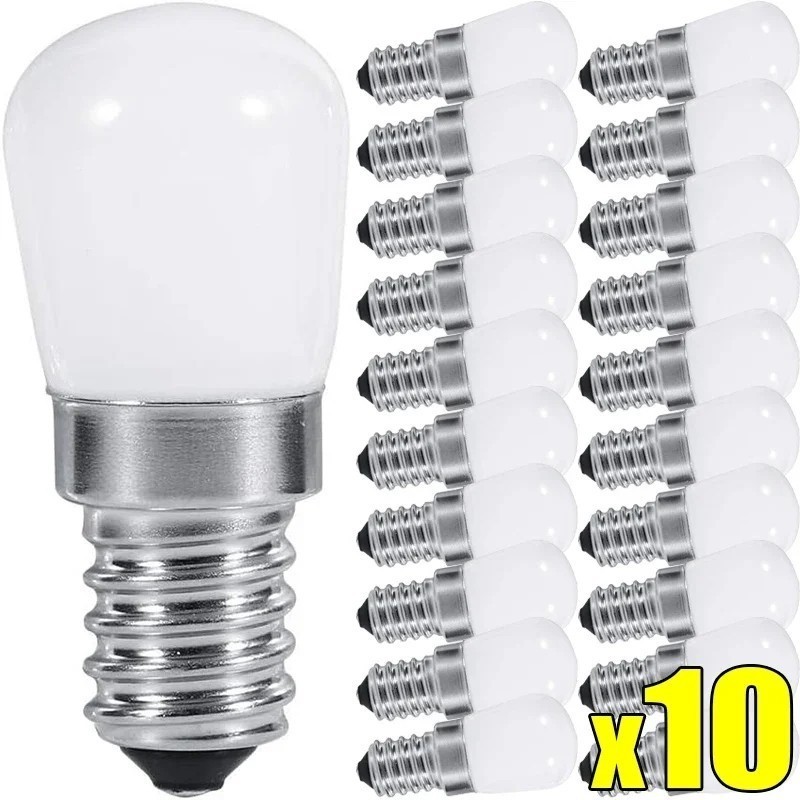 220V Freezer Light Bulb E12 Mini LED Refrigerator Bulbs Screw Night