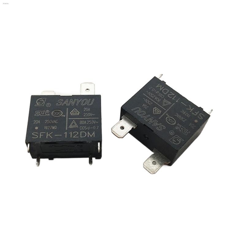 Sanyou SFK-112DM-GW 20A 4-Pin 2-Pole Relay – 20 Amp Automotive Or Industrial Relay