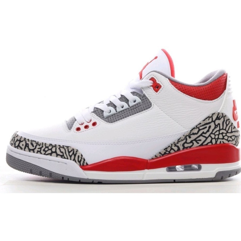 Air Jordan 3a Generation 3 Katrina AJ3 white red cement Burst Crack men ...