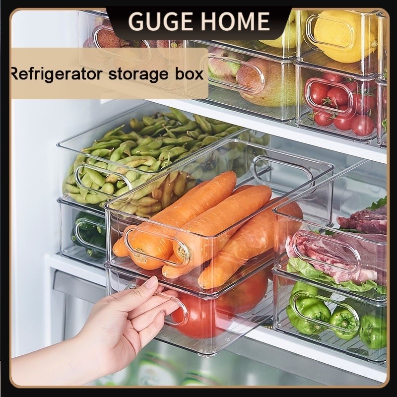 Acrylic Refrigerator Organizer Food Storage Transparent Storage Box ...