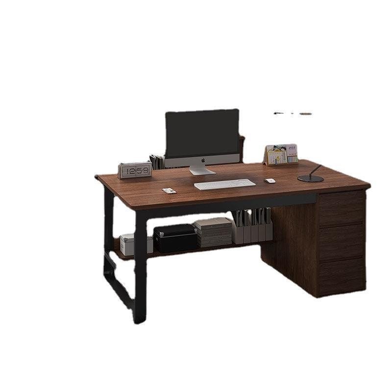 Office Desk Staff Home Single Computer Desk with Drawer Desk Table ...