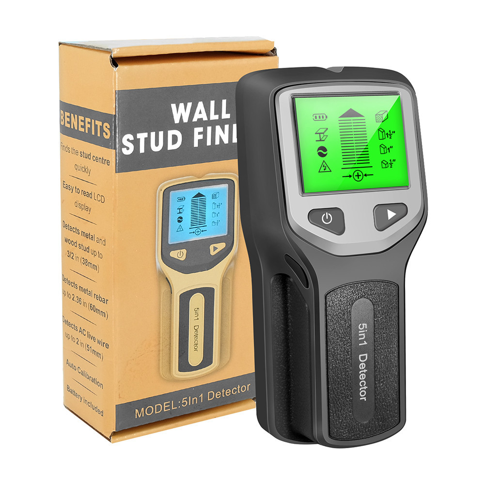 5 in 1 Stud Metal Detector LCD Wall Scanner AC Wood Finder Cable ...