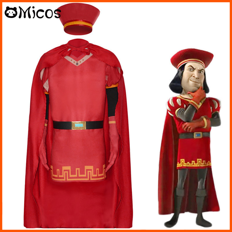 Movie Monster Shrek 4D Lord Maximus Farquid Cos Costume Halloween Stage ...