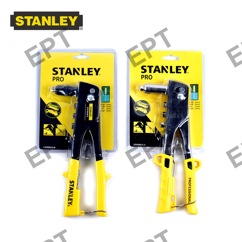 STANLEY HAND RIVETER YELLOW. four nozzles: 2.4mm(3/32