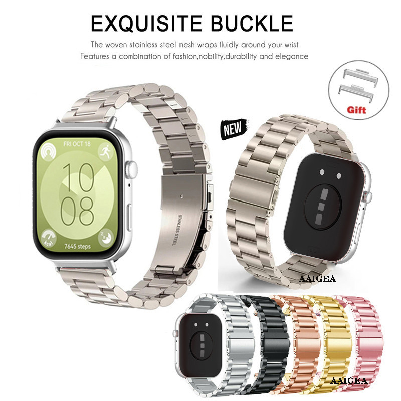 Adaptateur Bracelet 22mm Pour Huawei Fit 4 Pro/Fit4/Fit 3 - Acier Inox 316L, Lot De 4 - 8