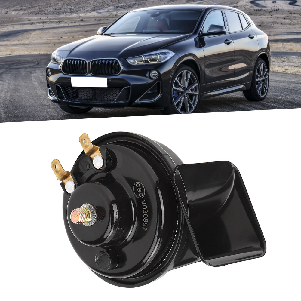 115Hz Black Plastic Metal Style Siren Trumpet 48V Electric Horn For