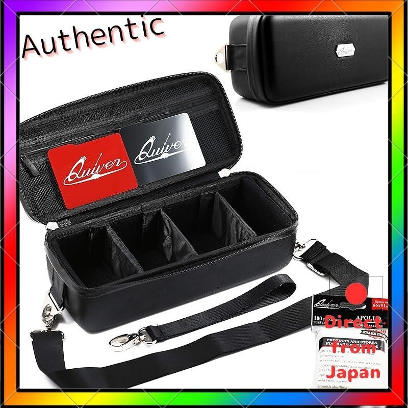 Quiver Time Bolt Card Case Trading Card: Pokmon Card Deck Case & Large  Capacity Card Case for TCG, Pokeka, Yu-Gi-Oh + 100 Apollo Clear Card Sleeves  (Black) Quiver Time Bolt Card Case