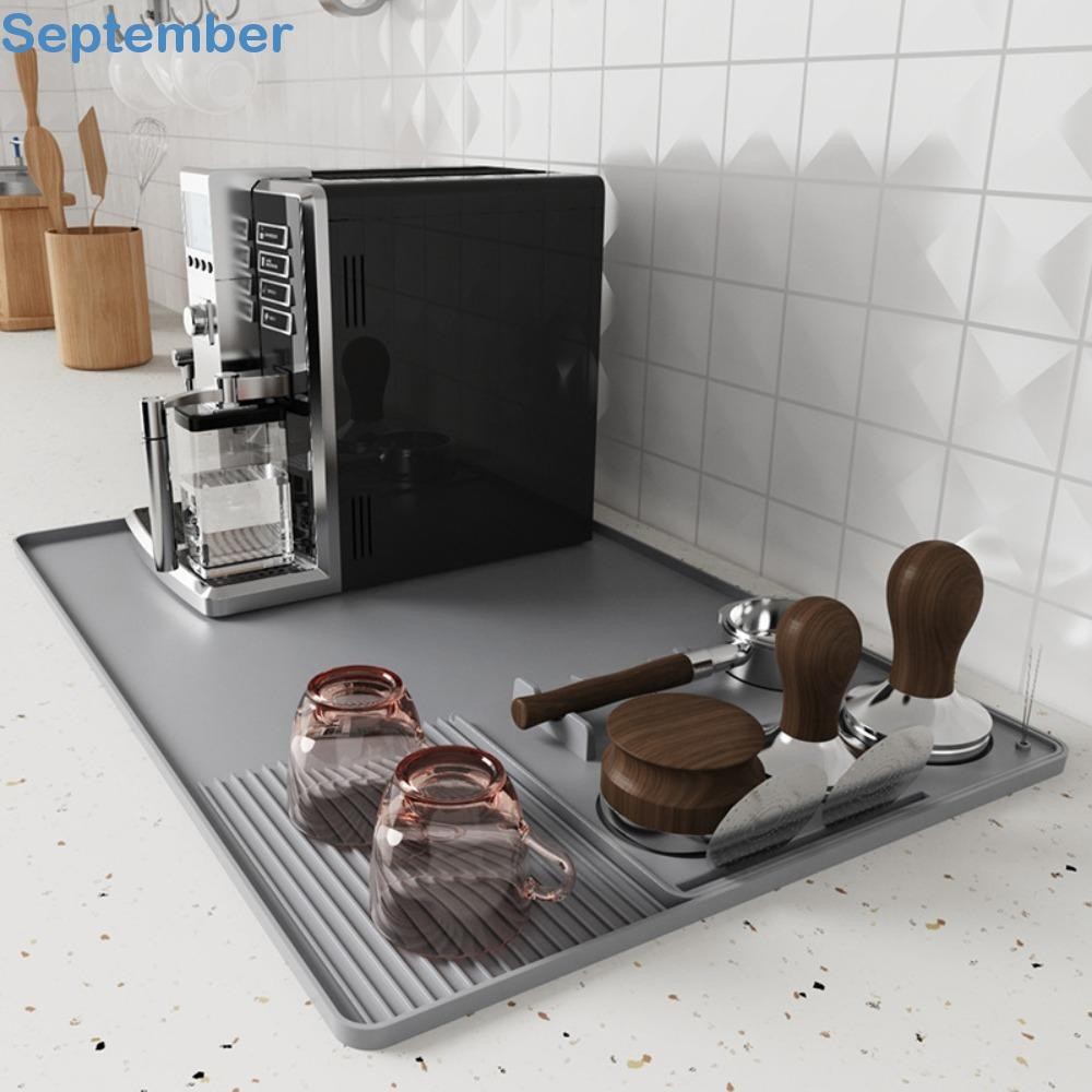 SEPTEMBERHL Espresso Tamping Mat, Anti-slip 2 in 1 Coffee|Silicone Mat ...