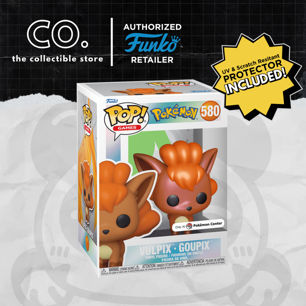 Funko Pop! Pokemon Vulpix #580 (Pearlescent) Pokemon Center with ...