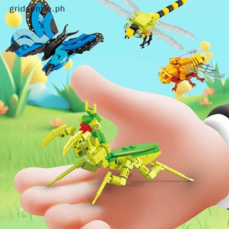 [Gridgentle] 1 Set Animals Insect Dragonfly Spider Mantis Centipede ...